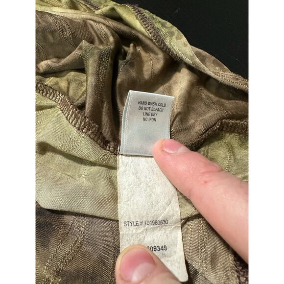 Y2K Plus Size Tee Jeweled Graphic Tie Dye Brown Green Short Sleeve XL Dressbarn - Picture 7 of 13